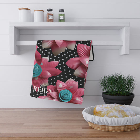 Poppin Flowers Kitchen Towel