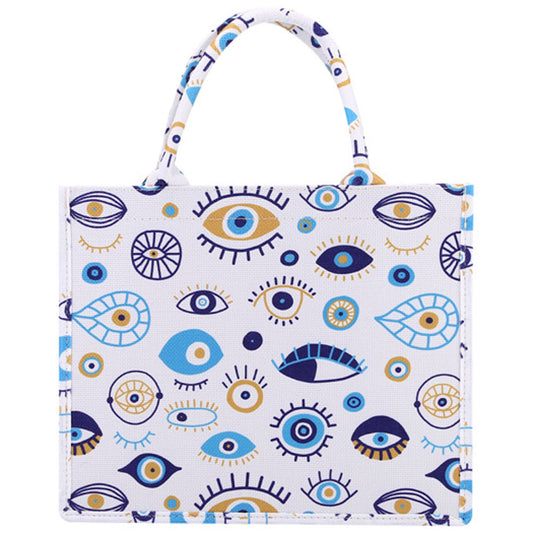 Evil Eye Canvas Tote