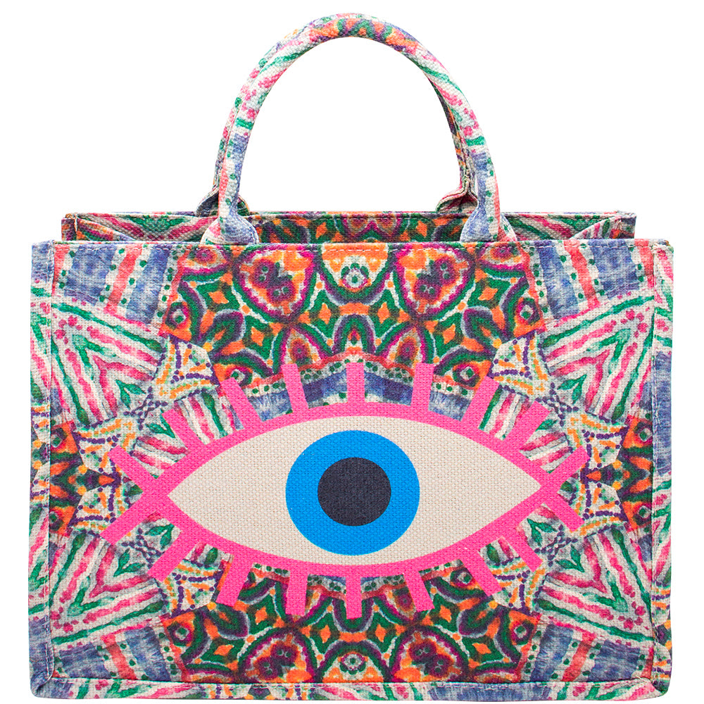 Multi Evil Eye Tote