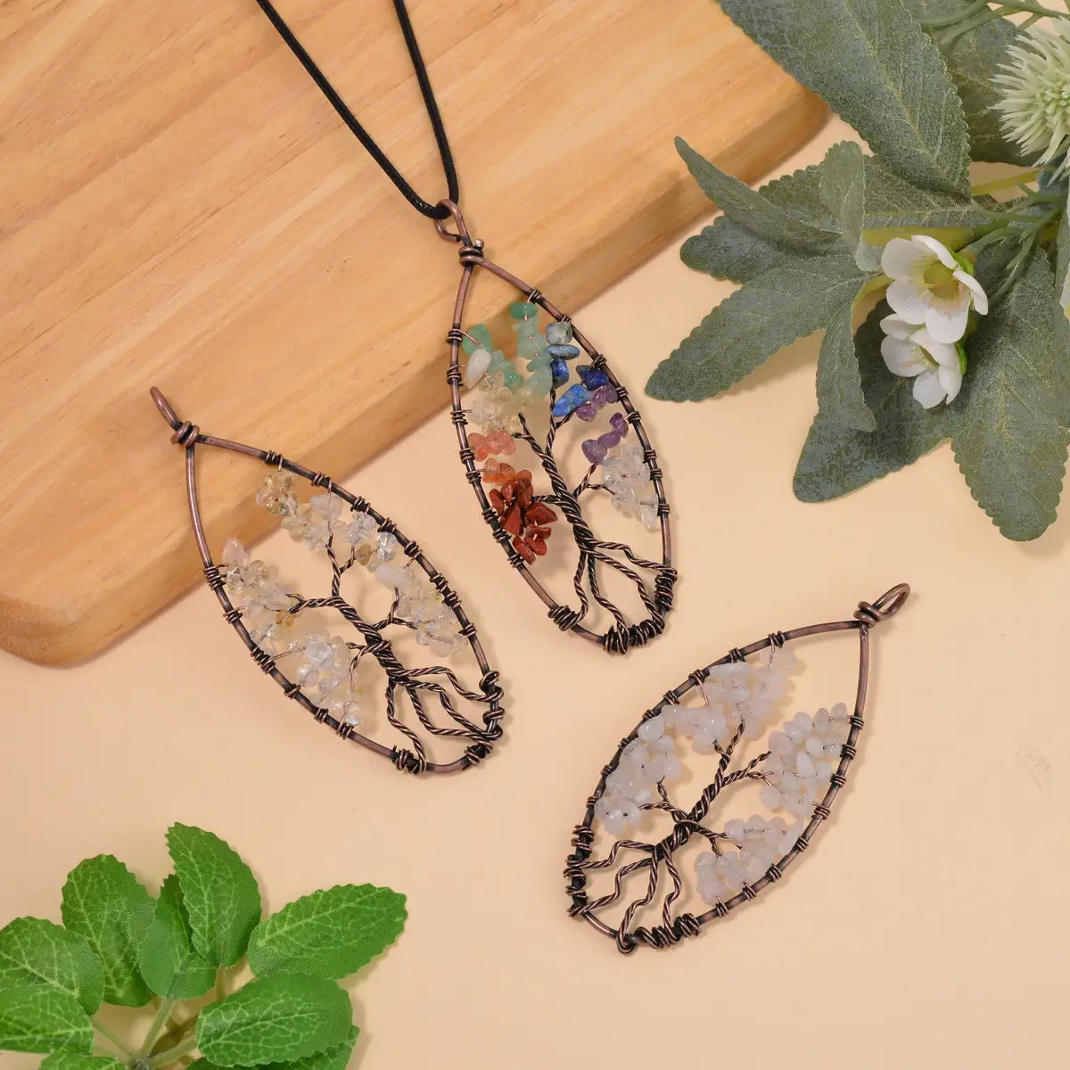 Set of 3 Tree of Life Pendants