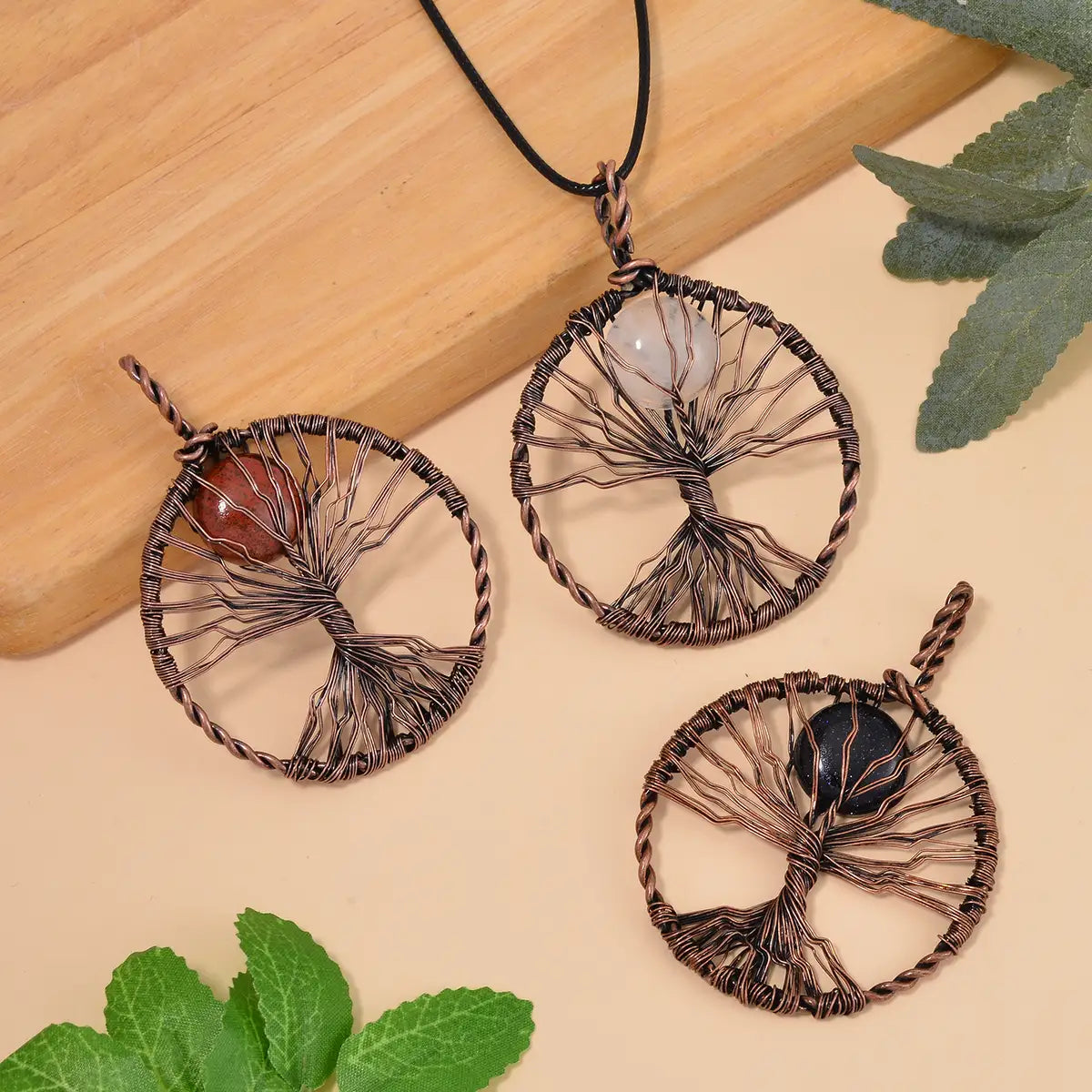 Set of 3 Tree of Life Pendants