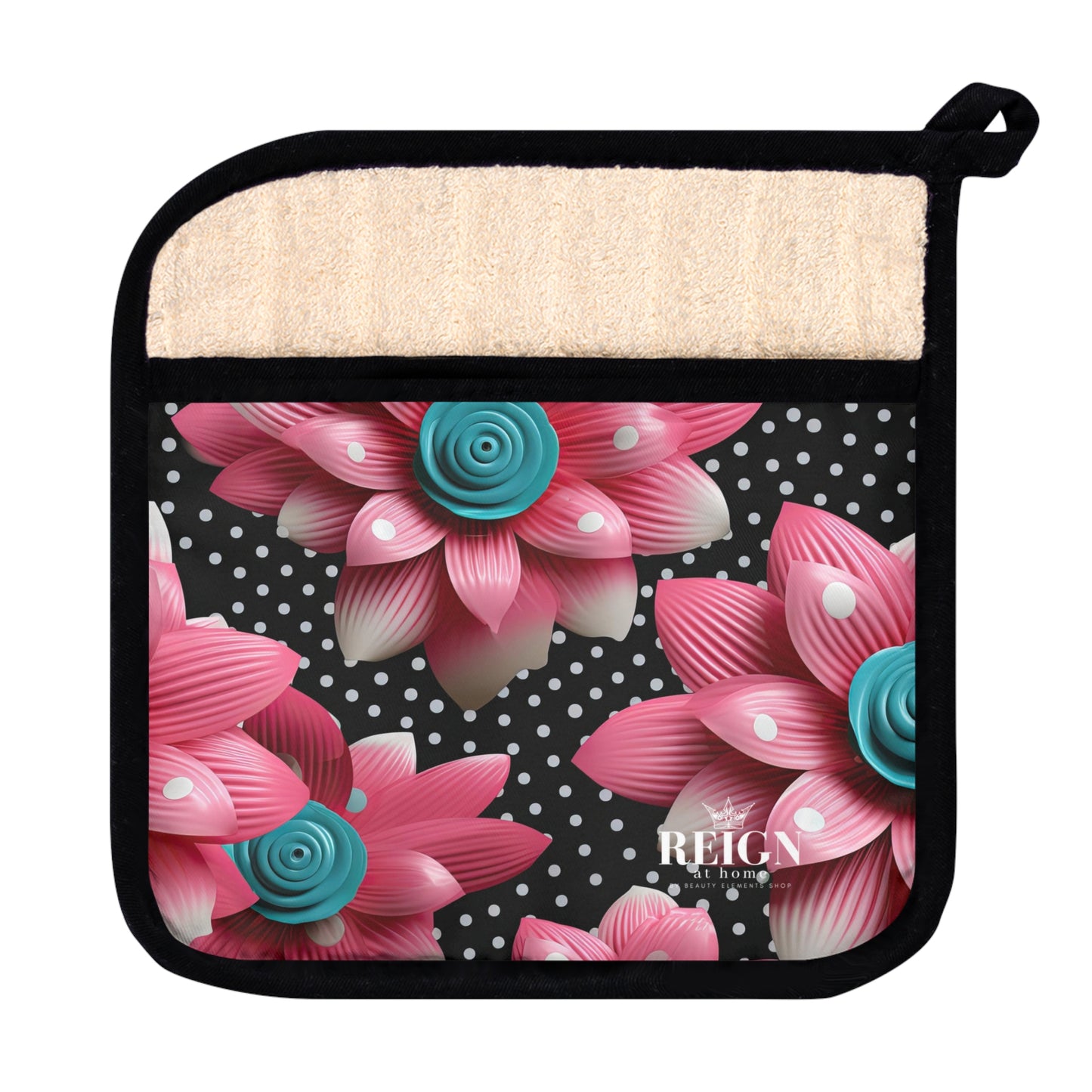 Poppin Flowers Pot Holder with Pocket