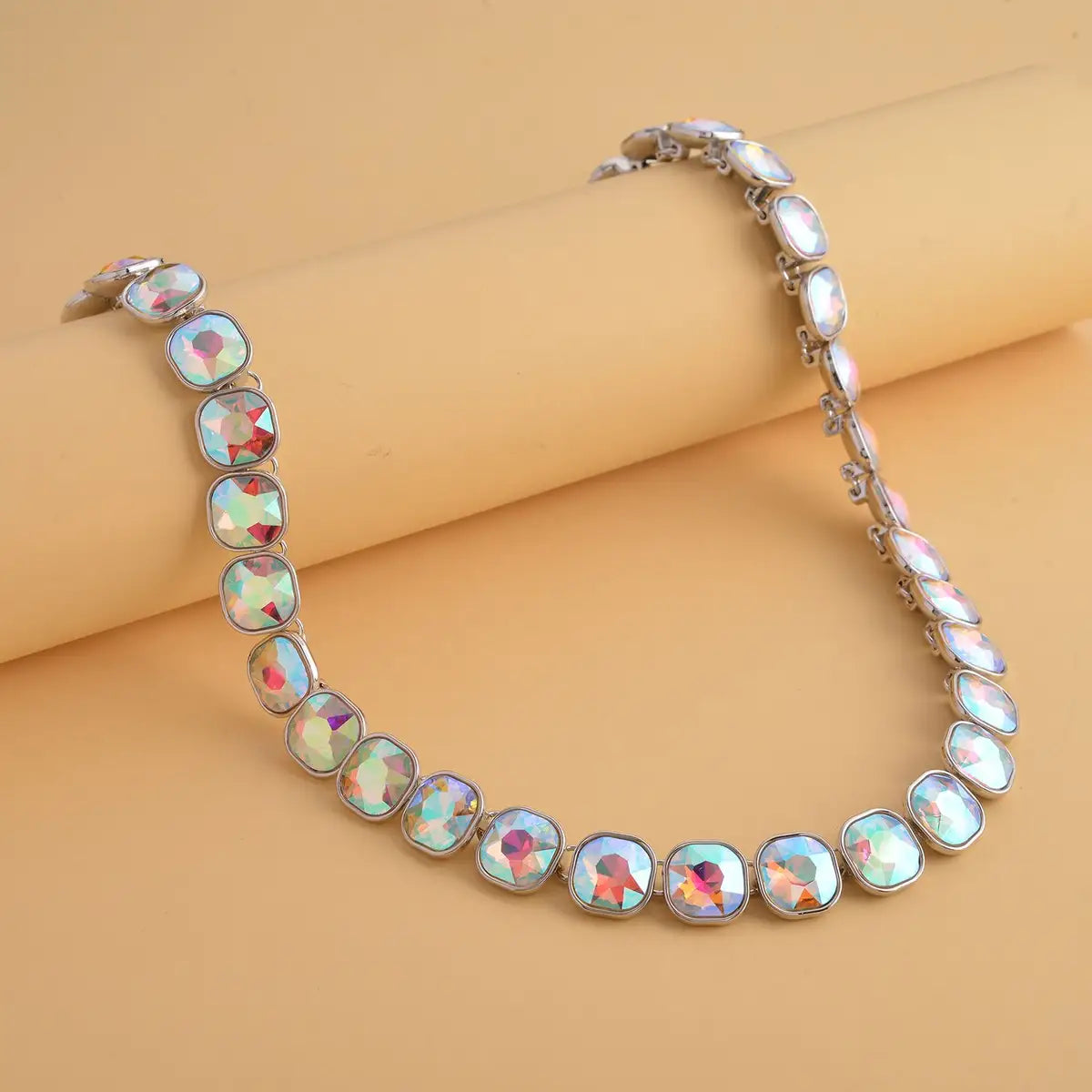 Gemstone Tennis Necklace