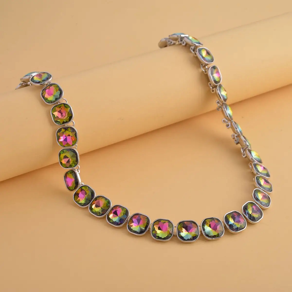 Gemstone Tennis Necklace