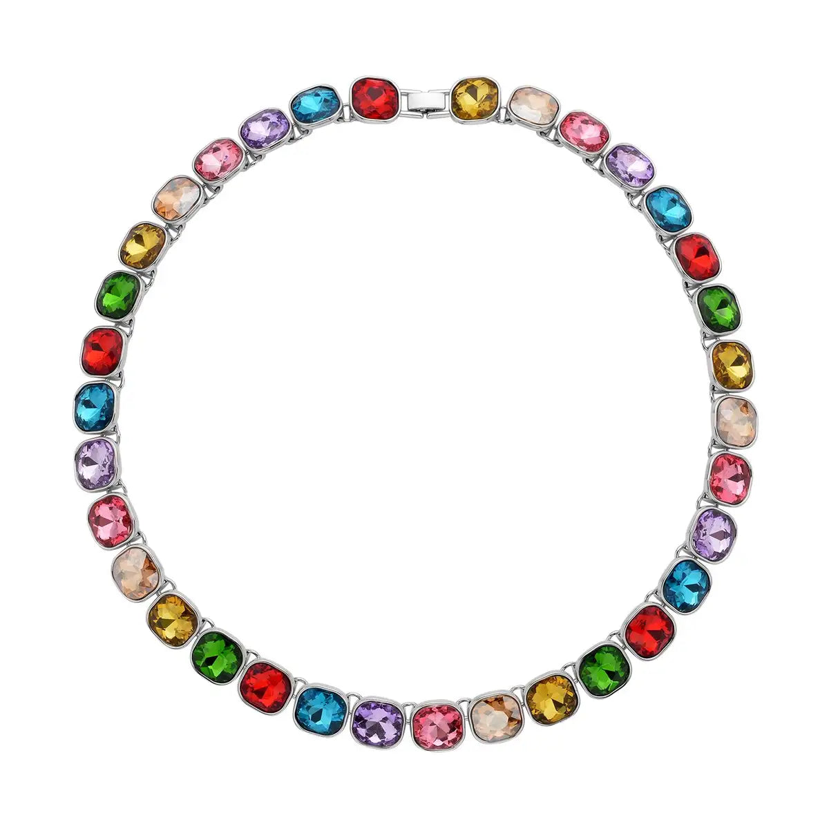 Gemstone Tennis Necklace