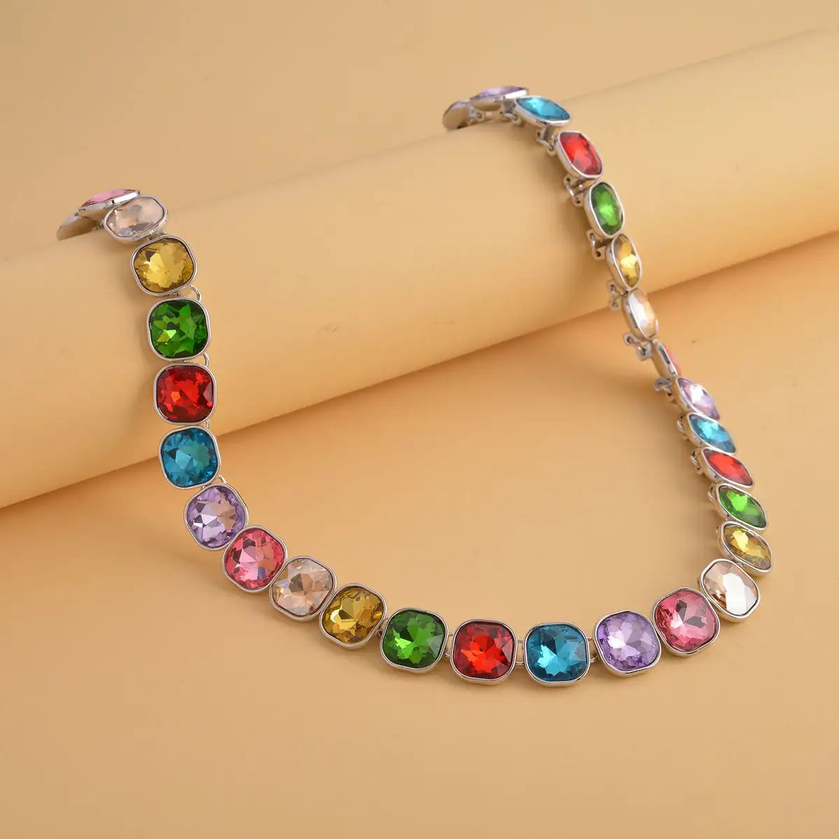 Gemstone Tennis Necklace