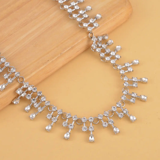 Austrian Crystal Tassels Necklace