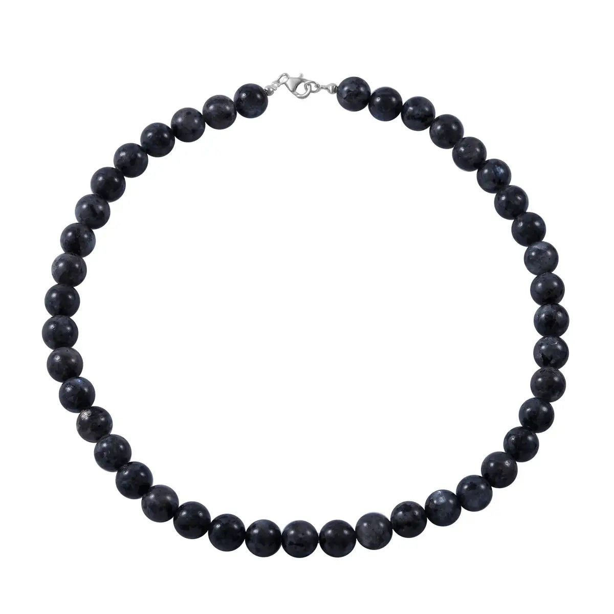 Black Feldspar Beaded Necklace