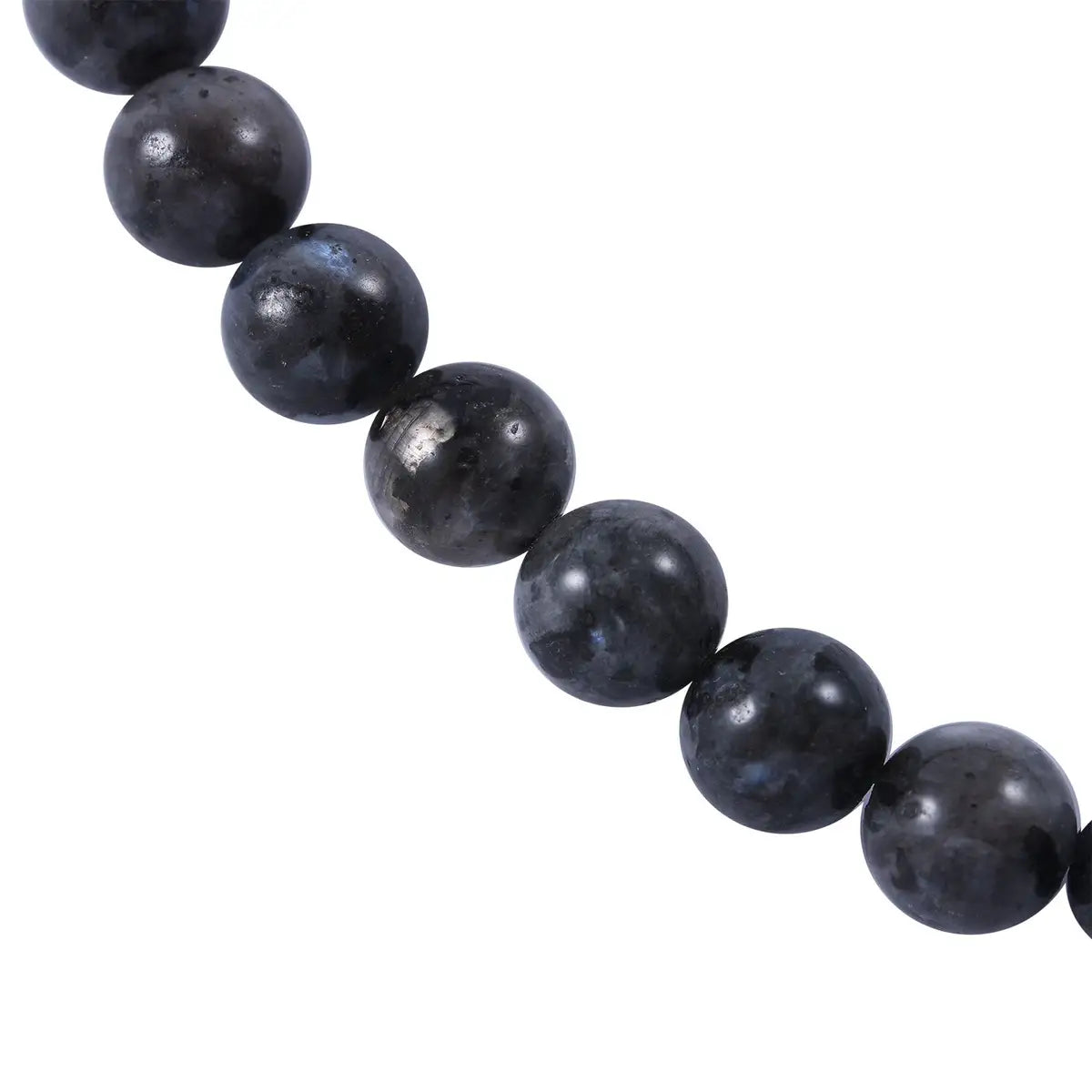 Black Feldspar Beaded Necklace