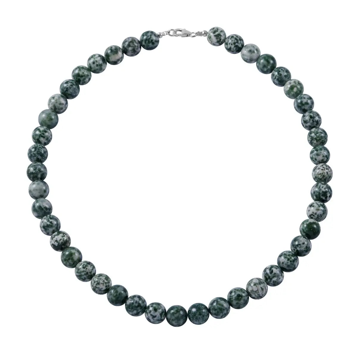 Green Spot Jasper Beaded Necklace