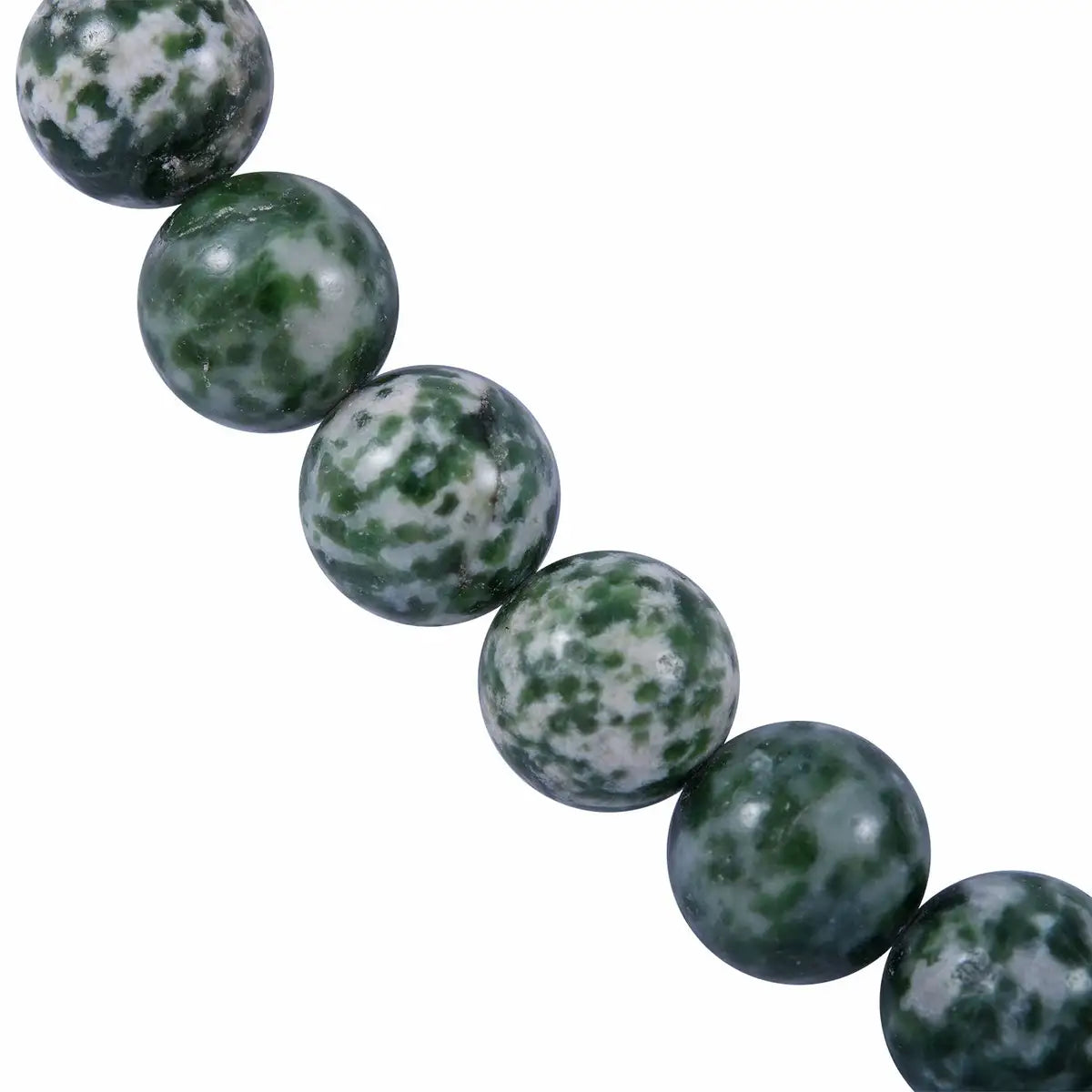 Green Spot Jasper Beaded Necklace