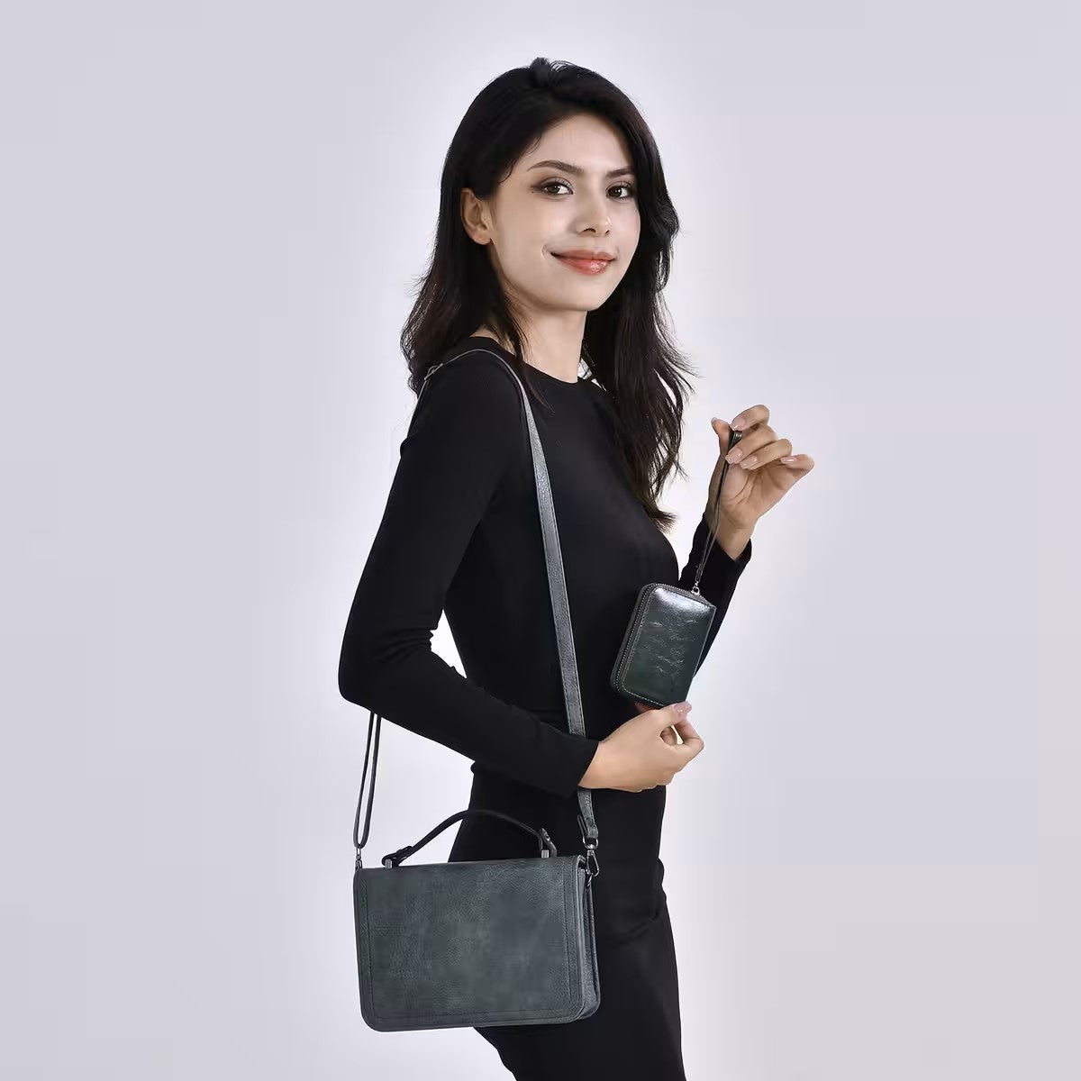 Mini Brief Case Set Crossbody Bag