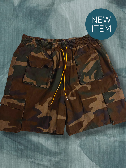 Camo Multi Pocket Shorts